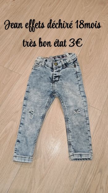 Jean effets déchiré 18mois 
