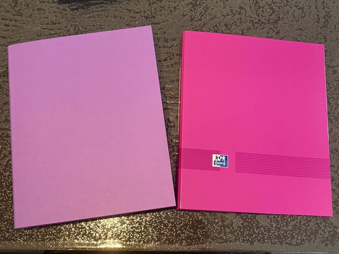 Lot de 2 classeurs violet