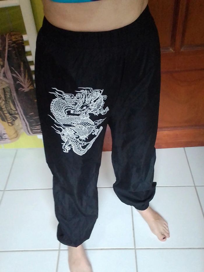 Pantalon femme noir Style jogging Shein