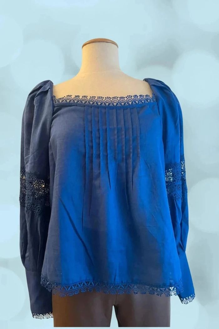 Blouse bleu électrique remise 60% - photo numéro 3