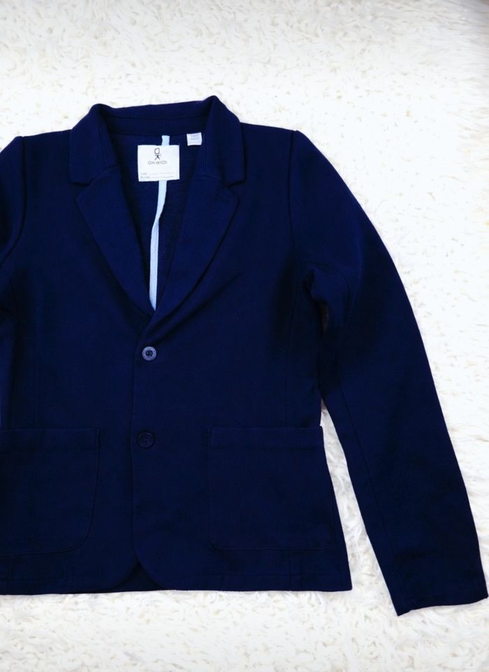 Veste blazer bleu marine Garçon taille 10 ans marque Okaidi 🎸 - photo numéro 4