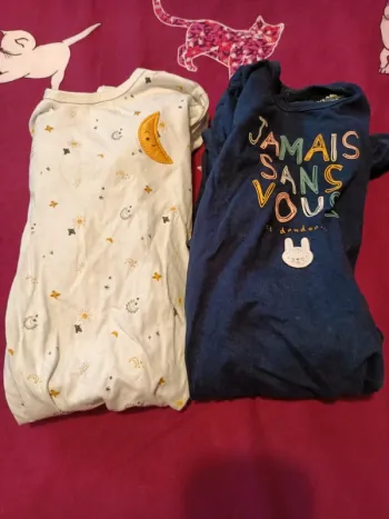 Lot de 2 grenouillères 24 mois