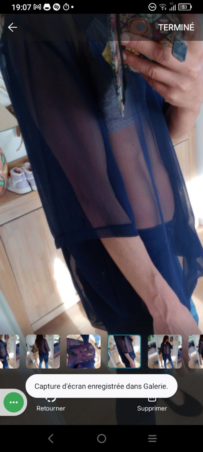 Chemise 50 transparent marine chic - Propriété Privée Paris c87 - photo numéro 5