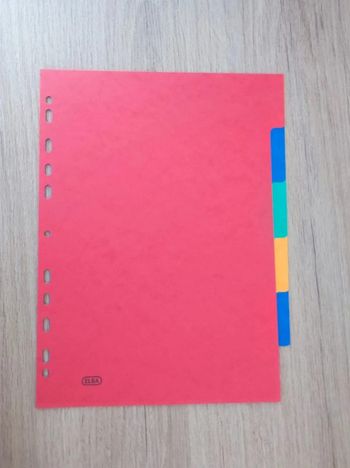 Lot 5 intercalaires carton / Elba - A4 Maxi