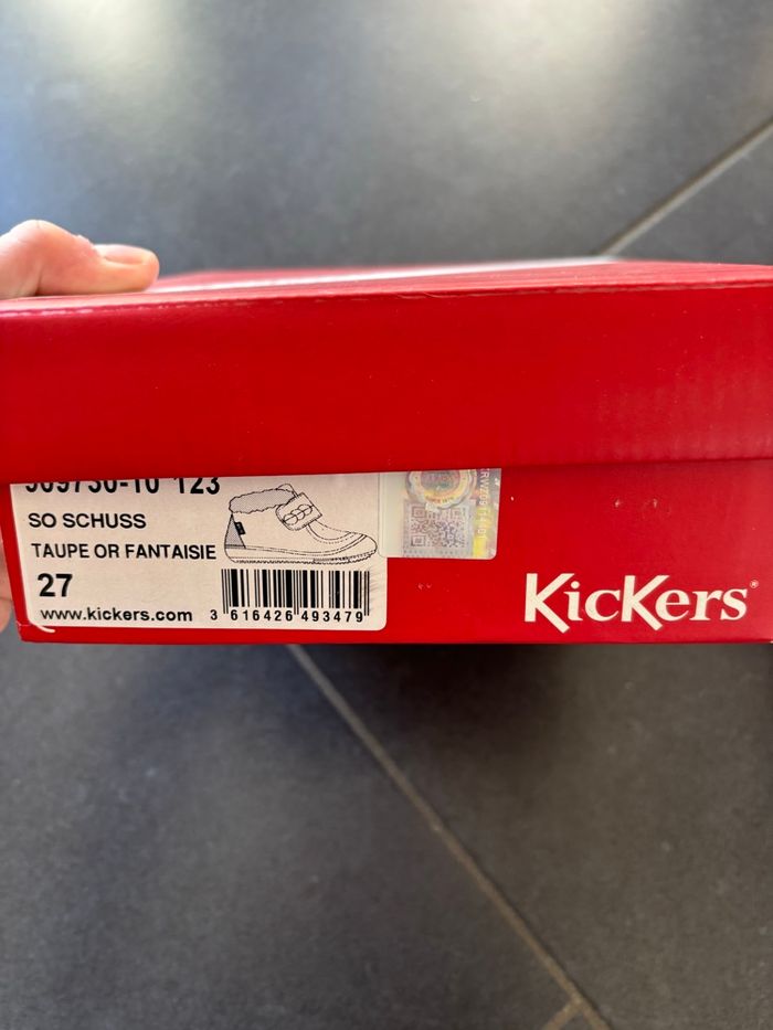 Bottillons fourrés scratch couleur taupe semelles très souples - photo numéro 4