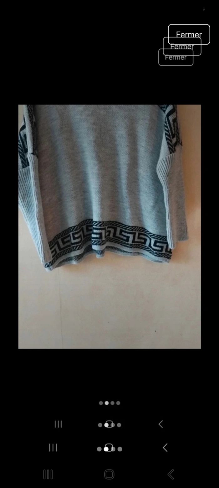 Pull gris femme hiver - photo numéro 2