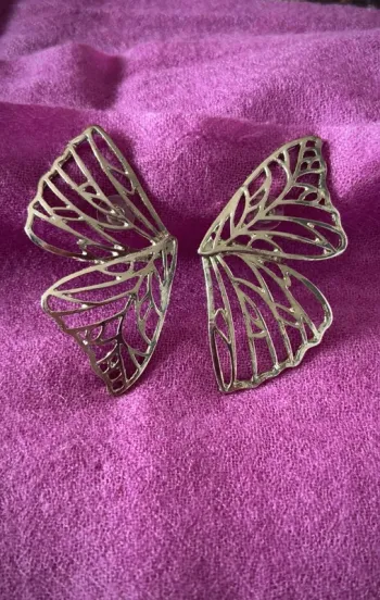 Boucles d'oreilles 🦋🩶