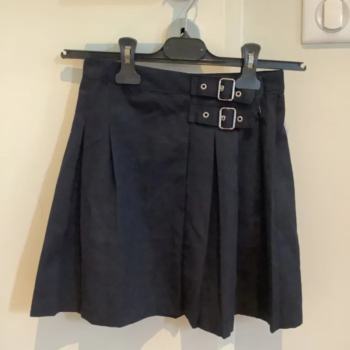 Jupe bleu marine plissée next school neuve 6 ans