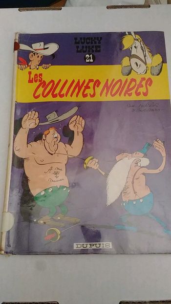 BD Lucky Luke 21 Les collines noires edition Dupuis 1978