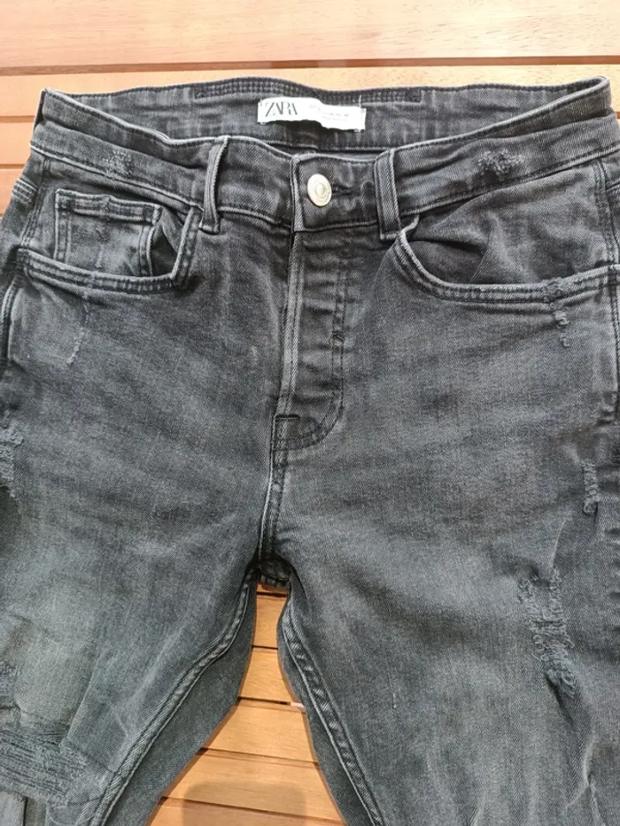 Jeans homme noir Zara taille 38 - photo numéro 3