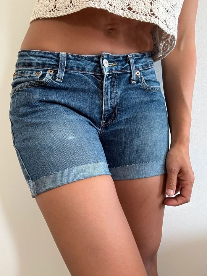 Short en jean denim Levis vintage USA style taille 36 très bon état - photo numéro 3
