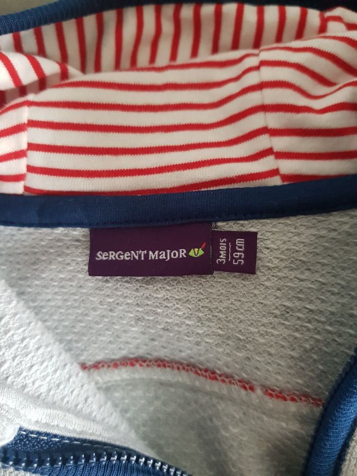 Sergent Major - Pull / gilet zippé avec capuche - Tigre - Neuf ! - photo numéro 4