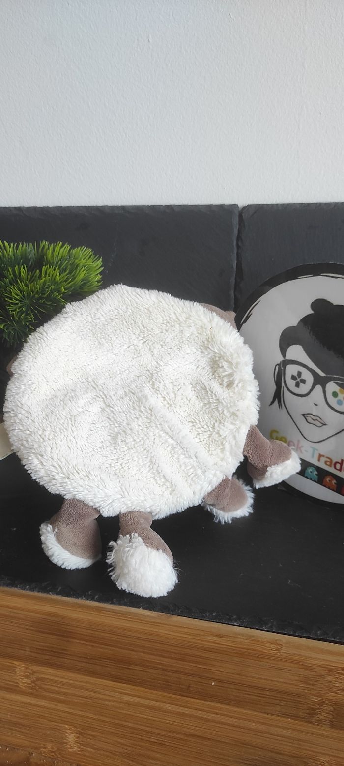 Doudou hippopotame rond BN722 feuille blanc marron vert bazile Zoé baby nat - photo numéro 2