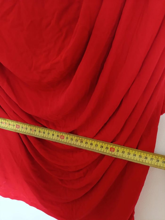 Top rouge KOOKAÏ drapé fluide sexy romantique mignon - photo numéro 6
