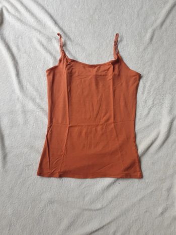 Débardeur orange marque La Fée Maraboutée taille 3