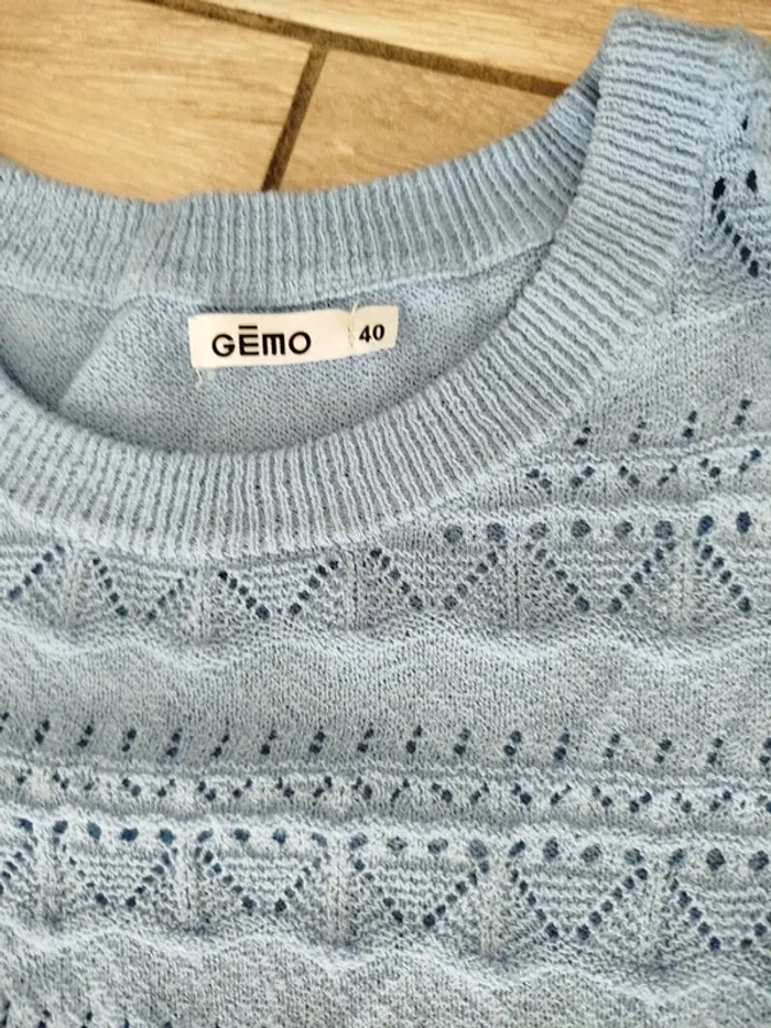 Petit pull fin manches courtes Gémo - photo numéro 2