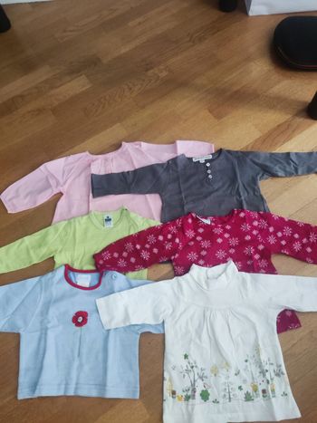 6 tee-shirts shirt manches longues