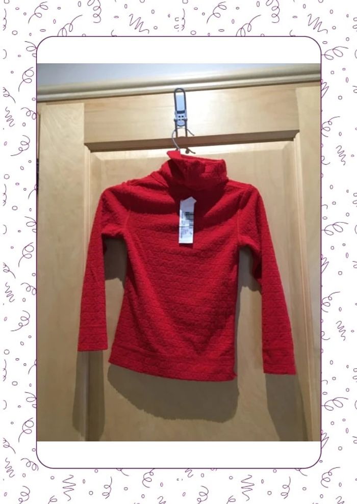 Tee-shirt Col roulé rouge wedze - photo numéro 5