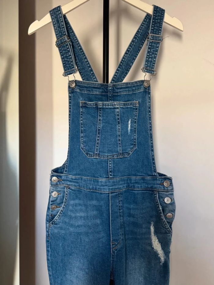 combi type salopette en jean 38 H&M - photo numéro 4