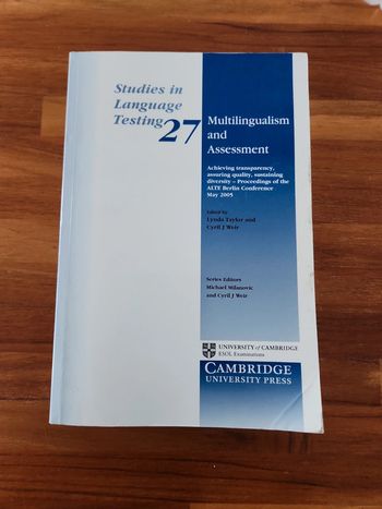 Livre : Studies in language testing 27