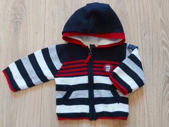 Gilet zippé avec capuche Terre de Marins 6 mois