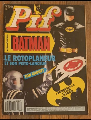 Ancien Pif spécial Batman avec grand poster N°1066 vintage