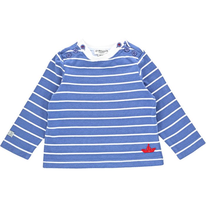 T-Shirt à manches longues 6 mois en coton Cyrillus