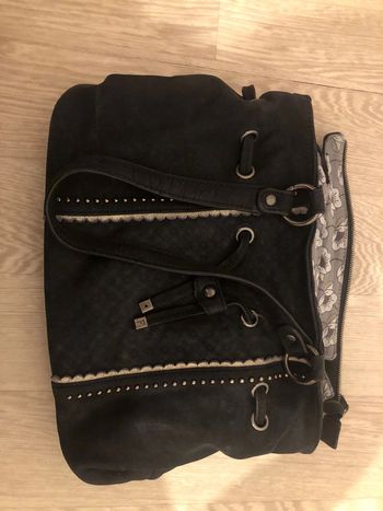 Sac cuir marque fuchsia