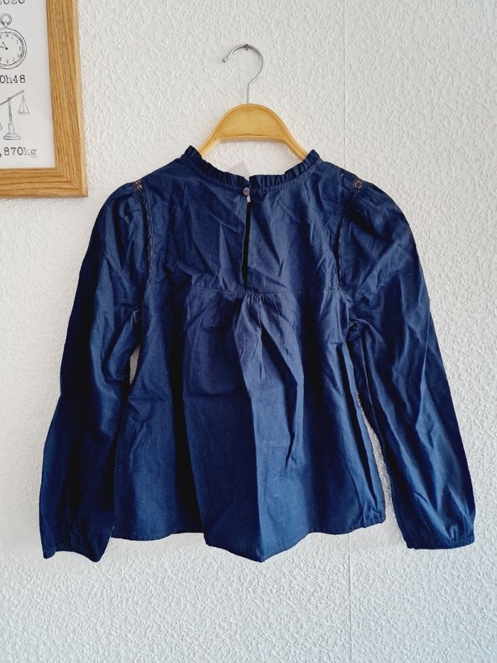 Kiabi - Blouse / chemise manches longues - Bleu marine - Neuve avec étiquette ! (10 ans) - photo numéro 4