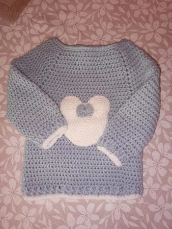 Pull en laine fille 9/12mois