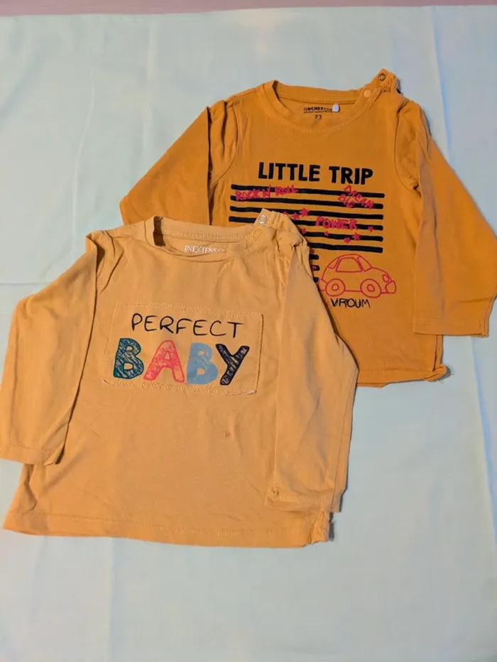 Lot de 2 tee-shirts ML 2ans - photo numéro 2