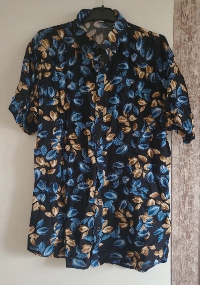 Chemise imprimée manches courtes homme