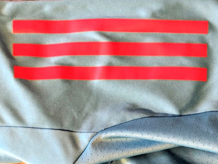 Maillot Adidas Bleu Sport Maille Anti Transpirante Triple Lignes Vêtement Tendance Mode Enfants - photo numéro 5