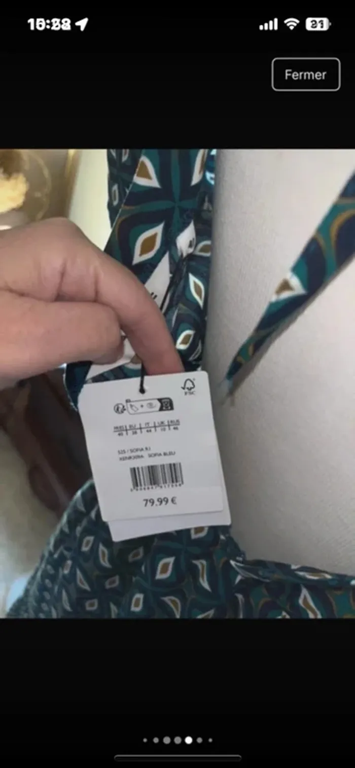 Très jolie Robe à dos ouvert , taille 40, Neuf - Naf Naf - photo numéro 13