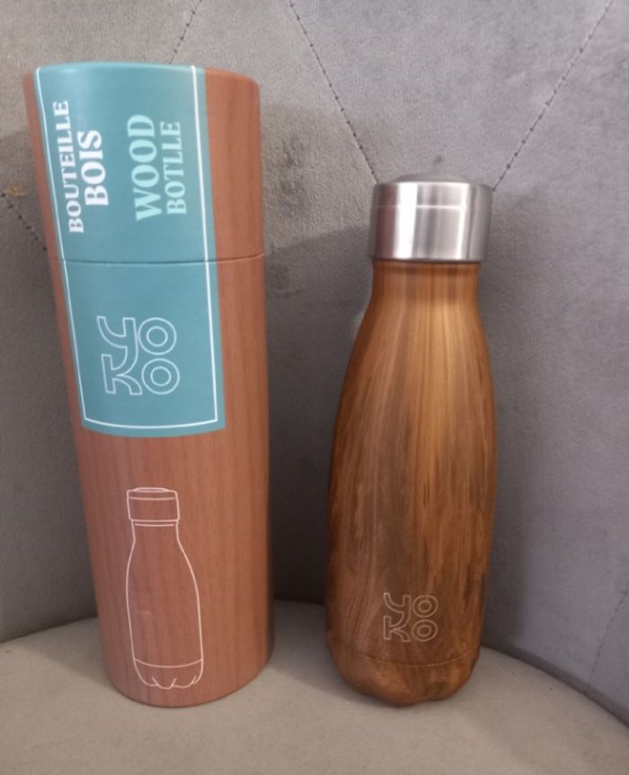 Bouteille Isotherme Bois Wood Yoko Design