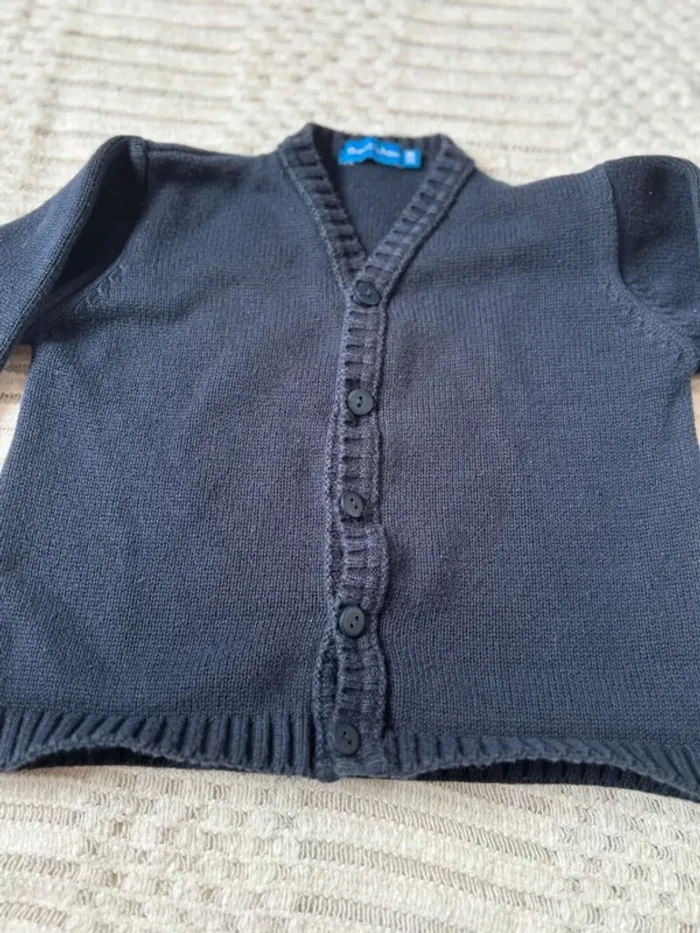 Gilet bleu marine 3 ans - photo numéro 2