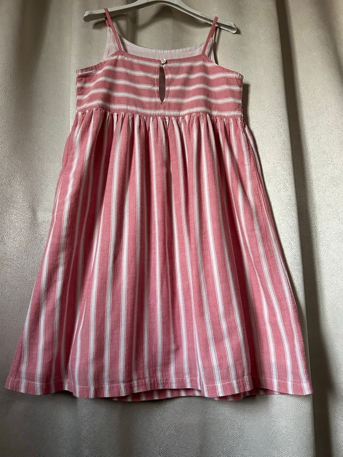 Jolie robe bain de soleil rose rayé blanc 10 ans Kiabi - photo numéro 5