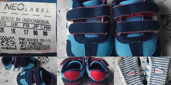 Basket bleu Adidas taille 17