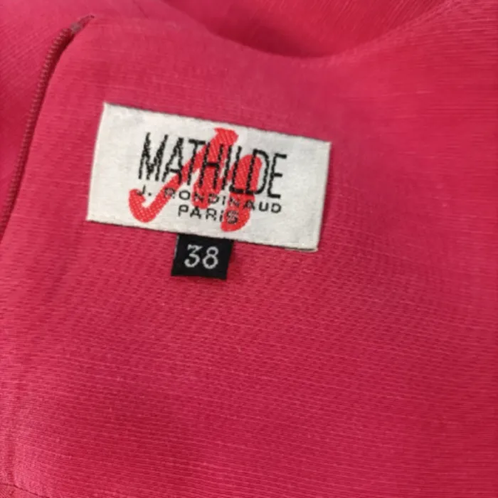 Robe chic rose - Robe été élégante Fushia Mathilde J. Rondinaud - Taille 38 A1120 - photo numéro 10