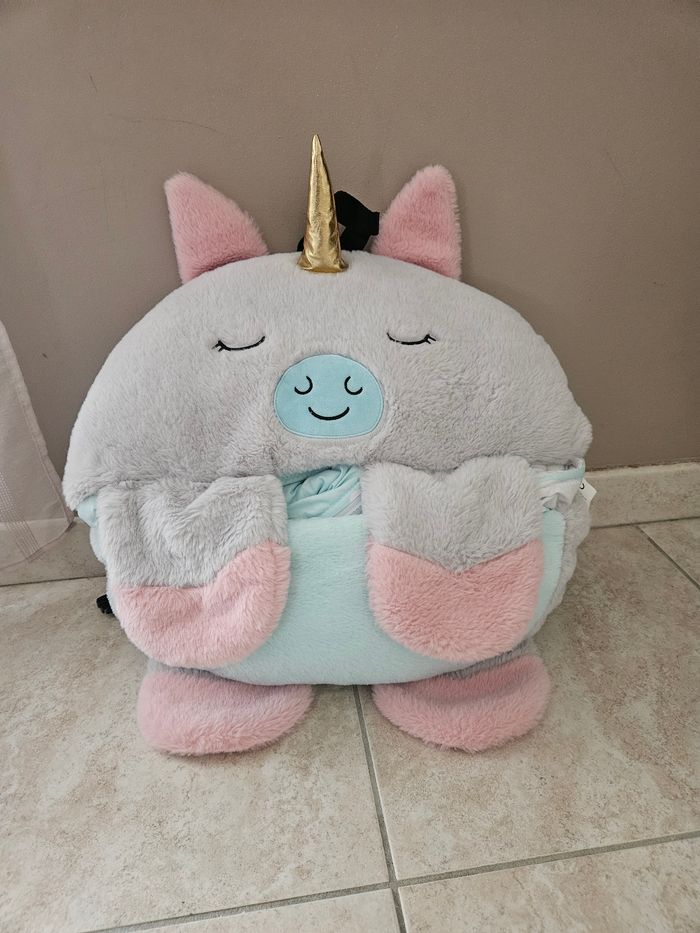 Sac de couchage  coussin licorne