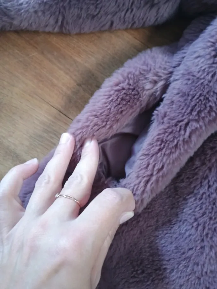 Manteau zippé fausse fourrure - photo numéro 3