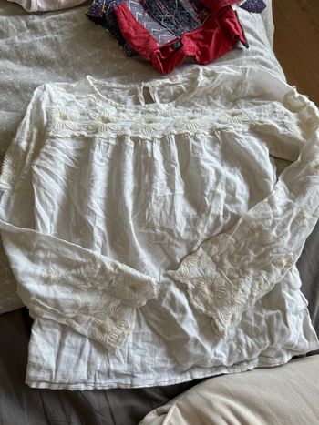 Zara blouse brodée 164