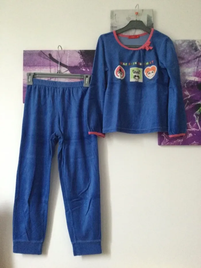 Pyjama doux velours 10 ans