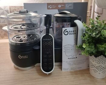 Robot culinaire bébé Nutribaby+ gris anthracite marque Babymoov