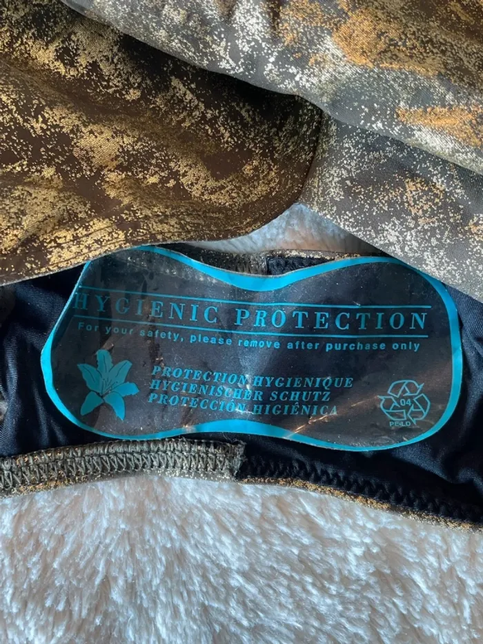 Maillot de bain une pièce glamour doré 38 Iodus - photo numéro 4