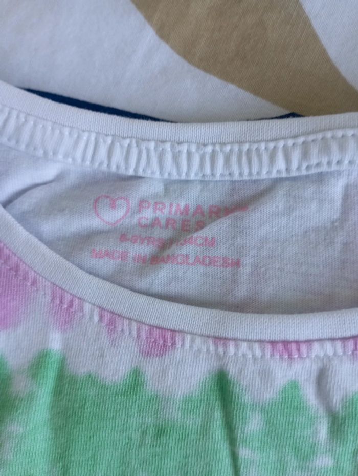 Tee shirt vert et rose Primark - photo numéro 3