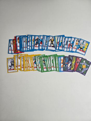 Lot de cartes DC Comics Auchan