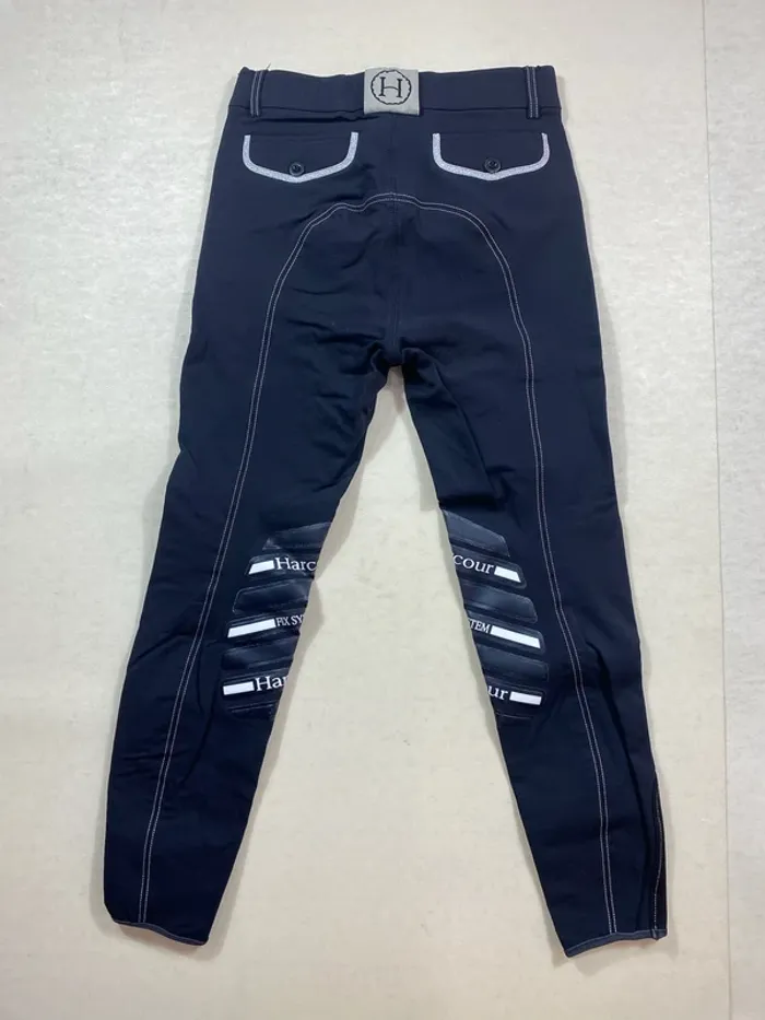 Pantalon équitation Harcour taille 34 enfant/adolescent noir - photo numéro 8