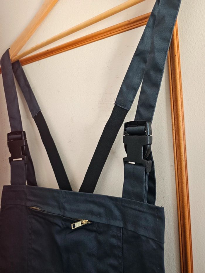 Salopette, bleu côte de travail, couleur grise neuve - photo numéro 10