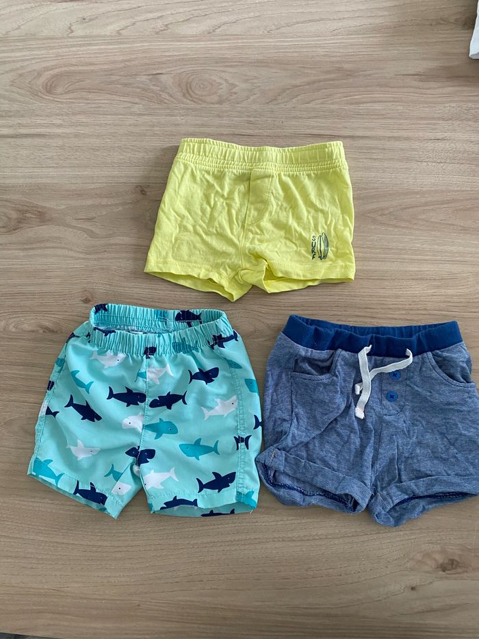 Lot de 3 short ete bébé garçon 3 mois
